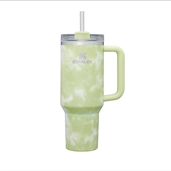 LIMITED EDITION- Citron Tie Dye Stanley 40oz Quencher H2.0 Tumbler with handle - Picture 1 of 3